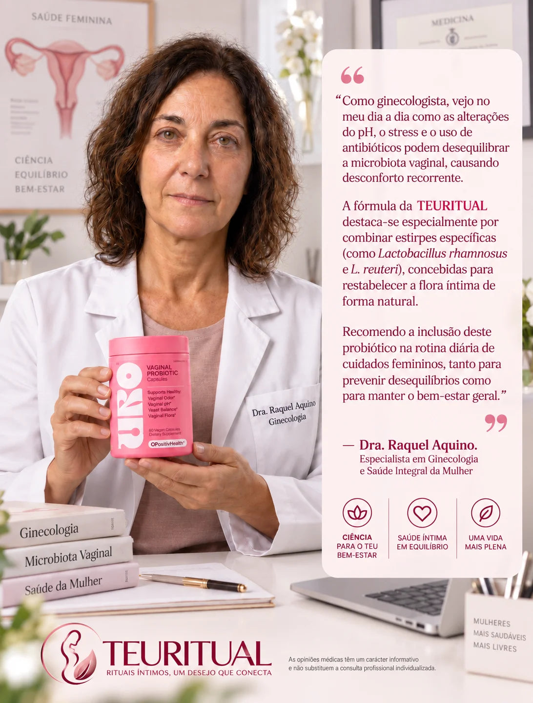 Probióticos vaginais para o cuidado íntimo feminino