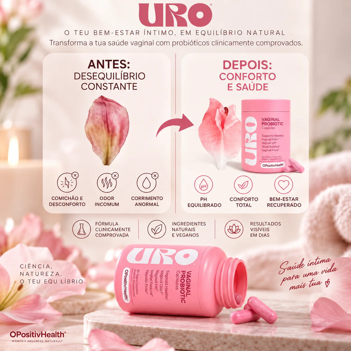 Probióticos vaginais para o cuidado íntimo feminino